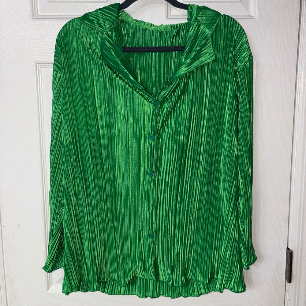 EMERALD GREEN LONG SLEEVE SHIRT/PANT SET